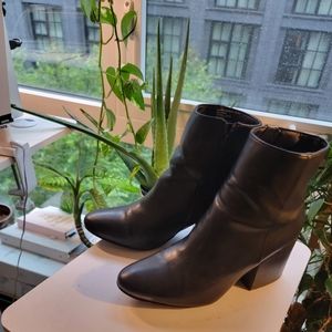 Black ankle boots